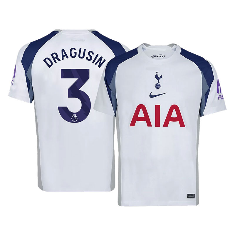 2025-2026-Tottenham-Hotspur-DRAGUSIN-3-Home-Soccer-Jersey
