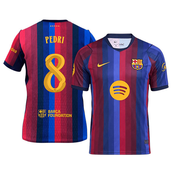 UCL-2026-2027-Barcelona-PEDRI-8-Home-Soccer-Jersey