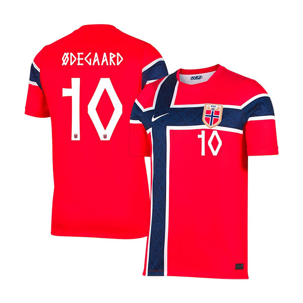 World-Cup-2026-Norway-ODEGAARD-10-Home-Soccer-Jersey