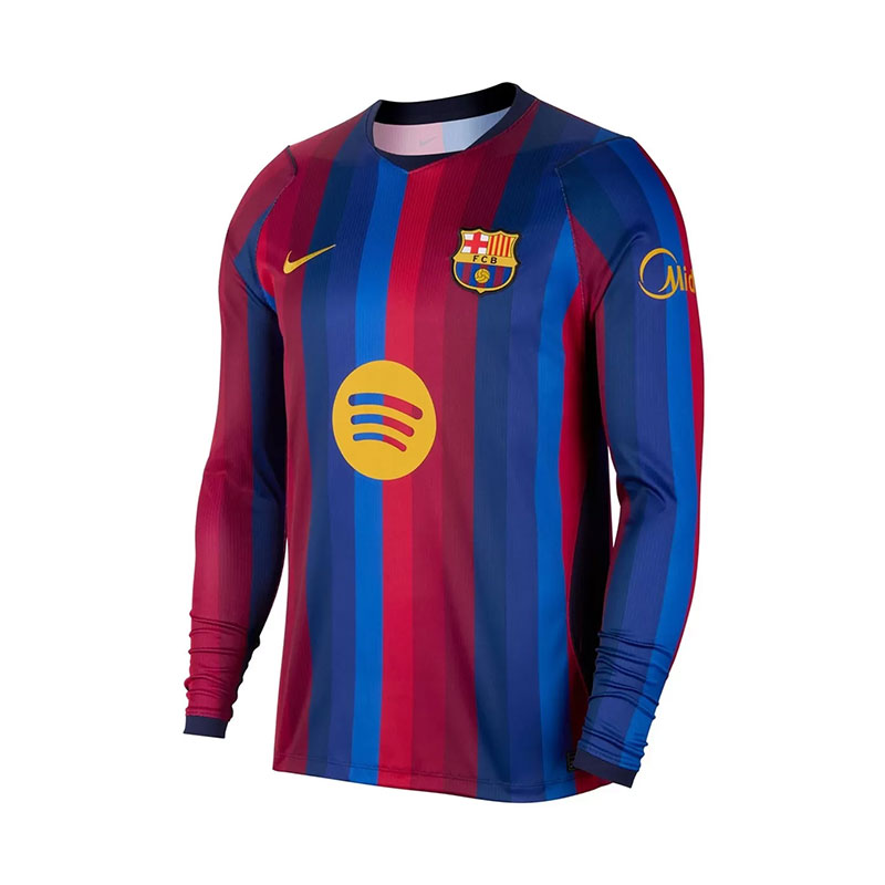 2026-2027-Barcelona-Home-Long-Sleeve-Soccer-Jersey