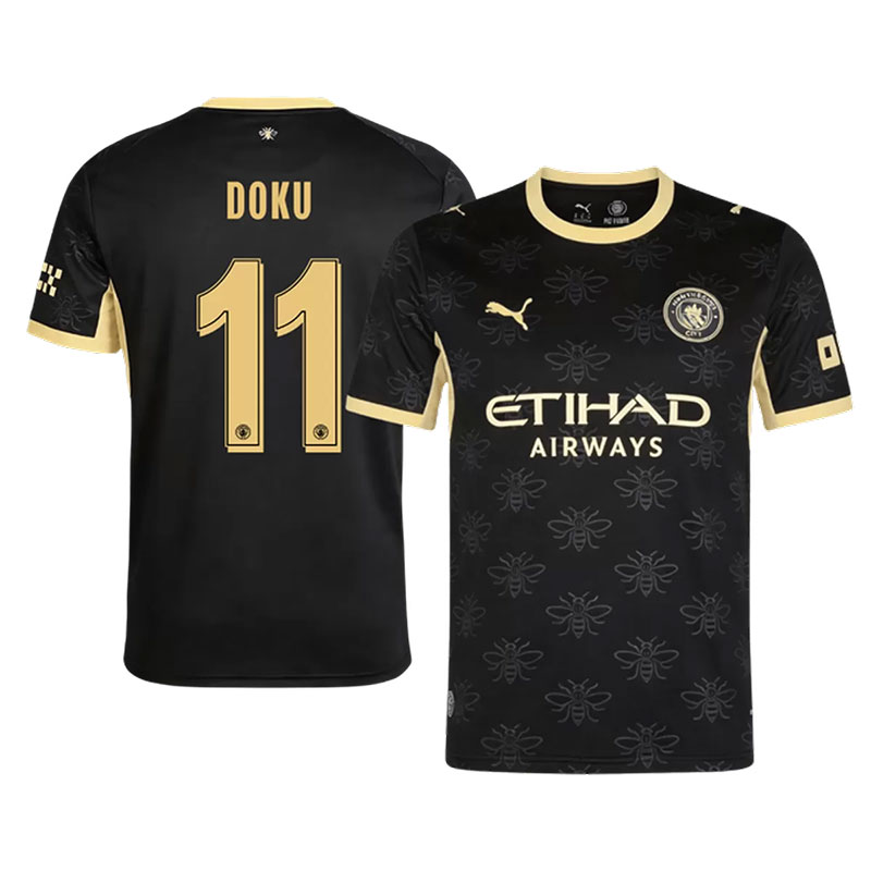 UCL-2026-2027-Manchester-City-DOKU-11-Away-Soccer-Jersey